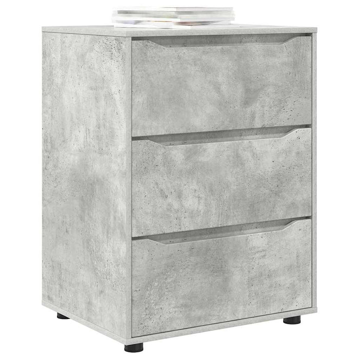 Dulap de depozitare Gri din beton 60 x 48 x 81 cm Lemn compozit - WALTI WALTI