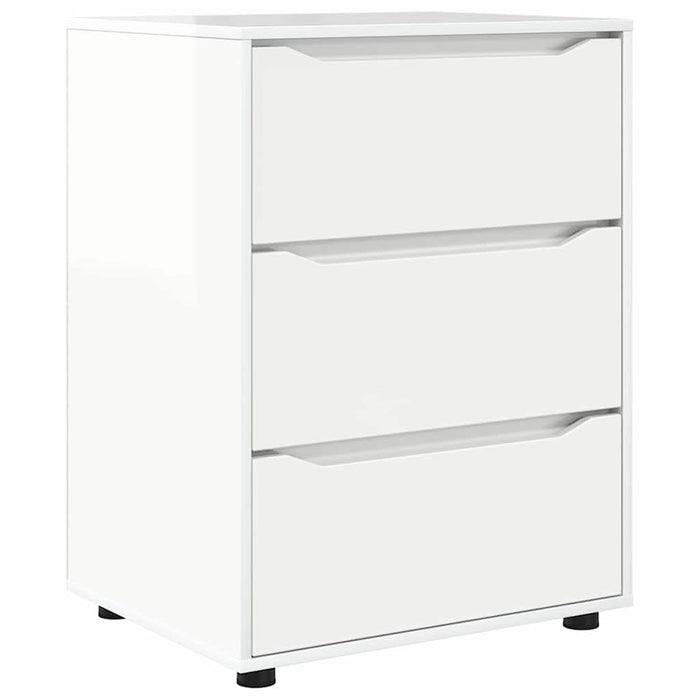 Dulap de depozitare Alb lucios 60 x 48 x 81 cm Lemn compozit - WALTI WALTI