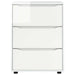 Dulap de depozitare Alb lucios 60 x 48 x 81 cm Lemn compozit - WALTI WALTI