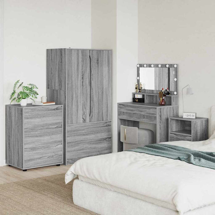 Dulap de depozitare Gri Sonoma 60 x 48 x 81 cm Lemn compozit - WALTI WALTI