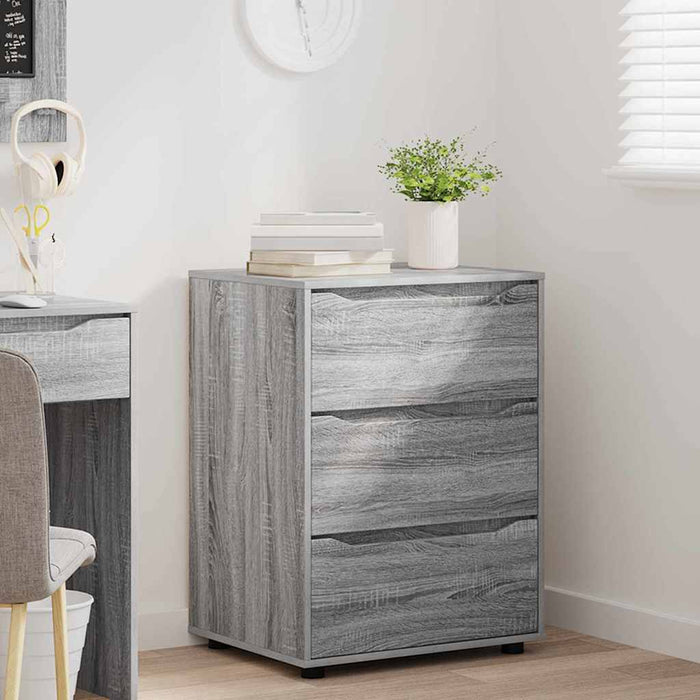 Dulap de depozitare Gri Sonoma 60 x 48 x 81 cm Lemn compozit - WALTI WALTI