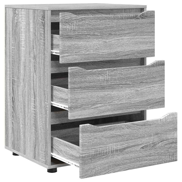 Dulap de depozitare Gri Sonoma 60 x 48 x 81 cm Lemn compozit - WALTI WALTI