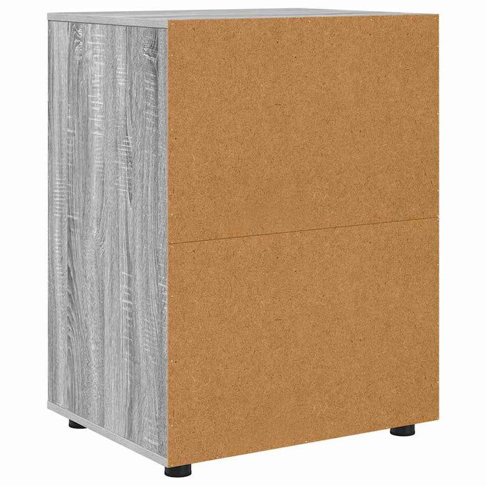 Dulap de depozitare Gri Sonoma 60 x 48 x 81 cm Lemn compozit - WALTI WALTI