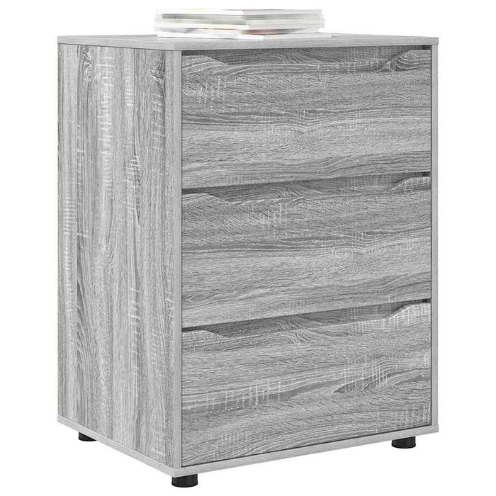 Dulap de depozitare Gri Sonoma 60 x 48 x 81 cm Lemn compozit - WALTI WALTI