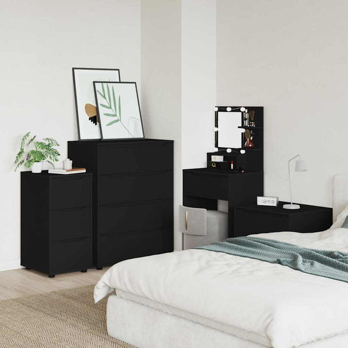 Dulap de depozitare Negru 40 x 48 x 81 cm Lemn compozit - WALTI WALTI