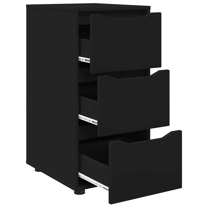 Dulap de depozitare Negru 40 x 48 x 81 cm Lemn compozit - WALTI WALTI