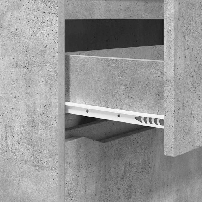 Dulap de depozitare Gri din beton 40 x 48 x 81 cm Lemn compozit - WALTI WALTI