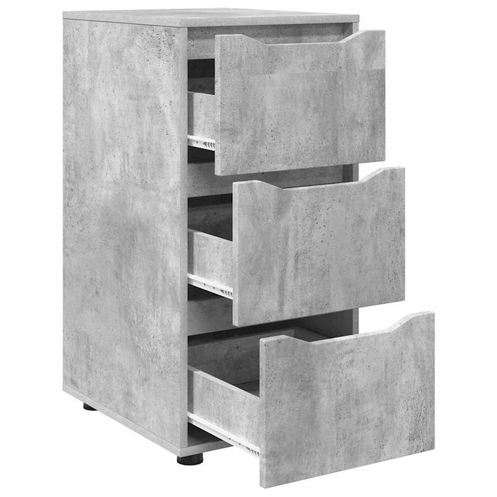 Dulap de depozitare Gri din beton 40 x 48 x 81 cm Lemn compozit - WALTI WALTI
