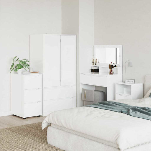 Dulap de depozitare Alb lucios 40 x 48 x 81 cm Lemn compozit - WALTI WALTI