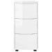 Dulap de depozitare Alb lucios 40 x 48 x 81 cm Lemn compozit - WALTI WALTI