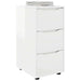 Dulap de depozitare Alb lucios 40 x 48 x 81 cm Lemn compozit - WALTI WALTI