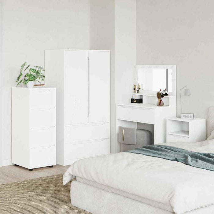 Dulap de depozitare Alb 40 x 48 x 105 cm Lemn compozit - WALTI WALTI