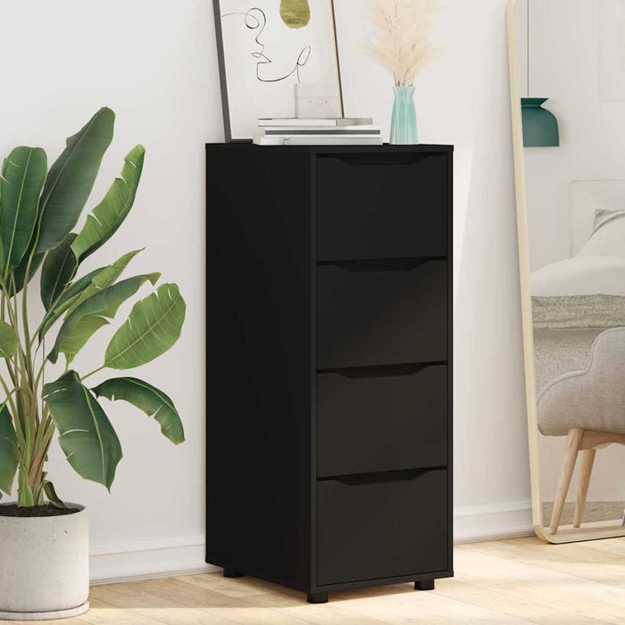 Dulap de depozitare Negru 40 x 48 x 105 cm Lemn compozit - WALTI WALTI