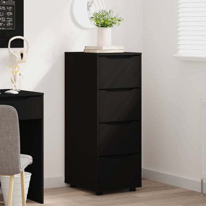 Dulap de depozitare Negru 40 x 48 x 105 cm Lemn compozit - WALTI WALTI