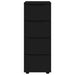 Dulap de depozitare Negru 40 x 48 x 105 cm Lemn compozit - WALTI WALTI