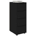 Dulap de depozitare Negru 40 x 48 x 105 cm Lemn compozit - WALTI WALTI