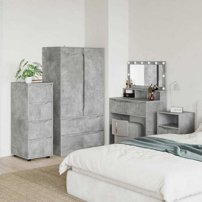 Dulap de depozitare Gri din beton 40 x 48 x 105 cm - WALTI WALTI