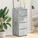 Dulap de depozitare Gri din beton 40 x 48 x 105 cm - WALTI WALTI