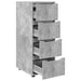 Dulap de depozitare Gri din beton 40 x 48 x 105 cm - WALTI WALTI