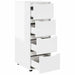 Dulap de depozitare Alb lucios 40 x 48 x 105 cm Lemn compozit - WALTI WALTI