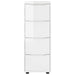 Dulap de depozitare Alb lucios 40 x 48 x 105 cm Lemn compozit - WALTI WALTI
