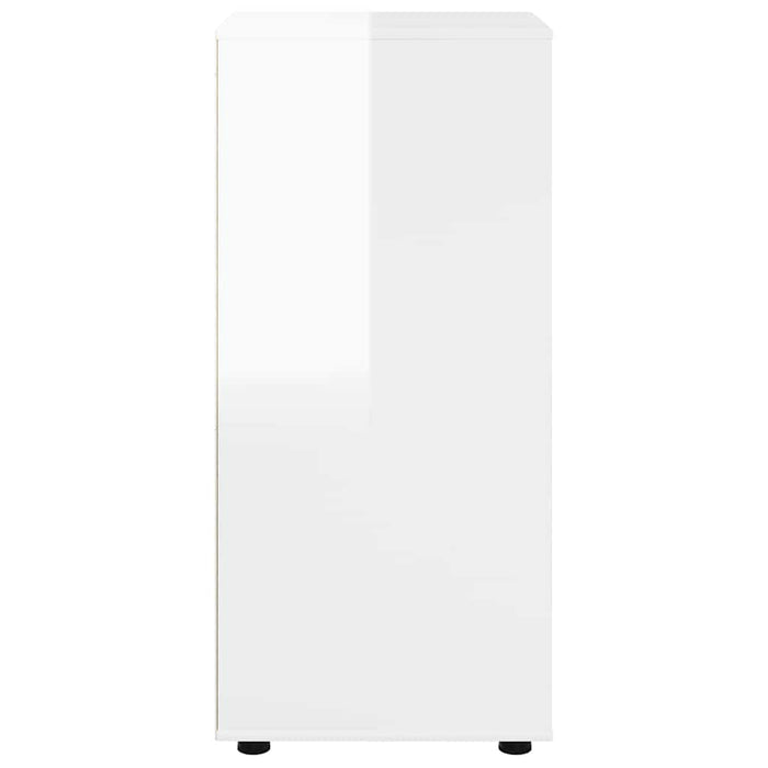 Dulap de depozitare Alb lucios 40 x 48 x 105 cm Lemn compozit - WALTI WALTI