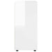 Dulap de depozitare Alb lucios 40 x 48 x 105 cm Lemn compozit - WALTI WALTI