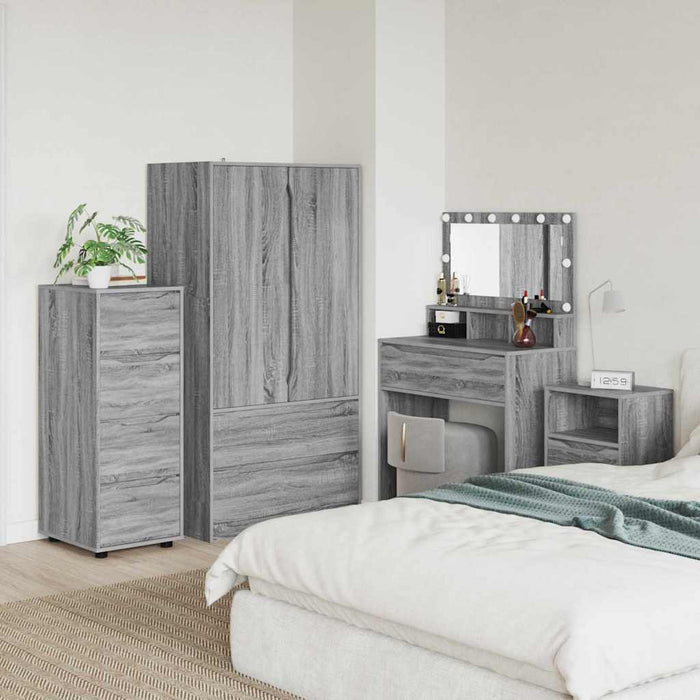 Dulap de depozitare Gri Sonoma 40 x 48 x 105 cm Lemn compozit - WALTI WALTI