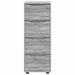 Dulap de depozitare Gri Sonoma 40 x 48 x 105 cm Lemn compozit - WALTI WALTI