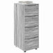 Dulap de depozitare Gri Sonoma 40 x 48 x 105 cm Lemn compozit - WALTI WALTI