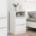 Mese de noptieră 2 pcs Alb 40 x 30 x 467 cm Lemn compozit - WALTI WALTI