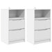 Mese de noptieră 2 pcs Alb 40 x 30 x 467 cm Lemn compozit - WALTI WALTI