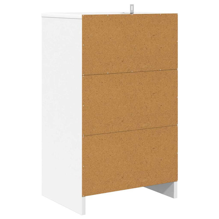 Mese de noptieră 2 pcs Alb 40 x 30 x 467 cm Lemn compozit - WALTI WALTI