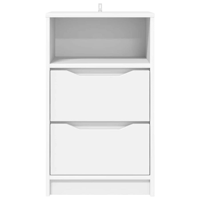 Mese de noptieră 2 pcs Alb 40 x 30 x 467 cm Lemn compozit - WALTI WALTI