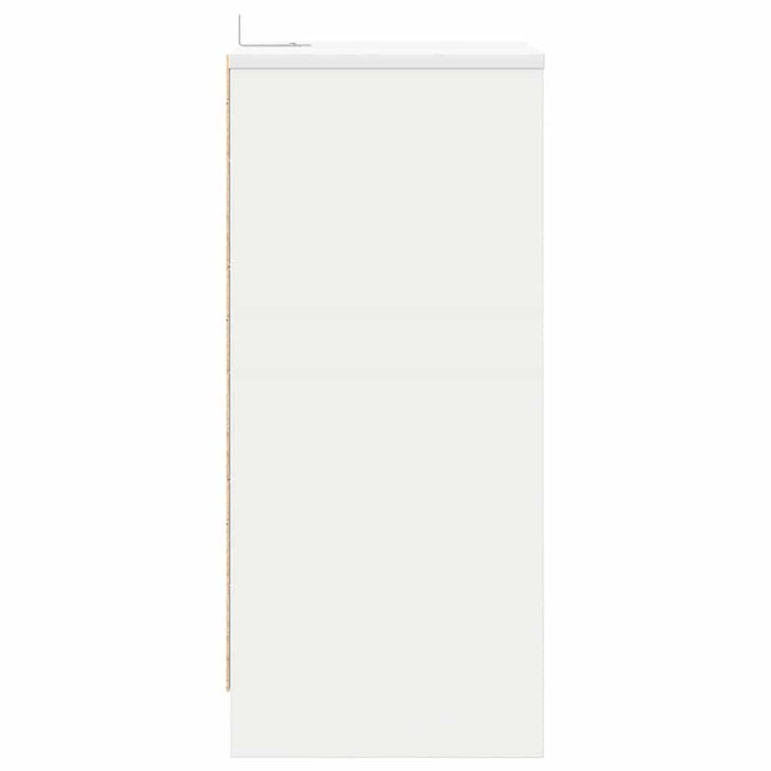 Mese de noptieră 2 pcs Alb 40 x 30 x 467 cm Lemn compozit - WALTI WALTI