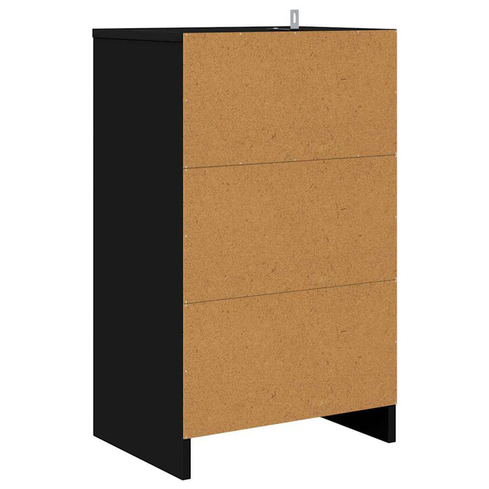 Noptieră cu sertar Negru 40 x 30 x 467 cm Lemn compozit - WALTI WALTI