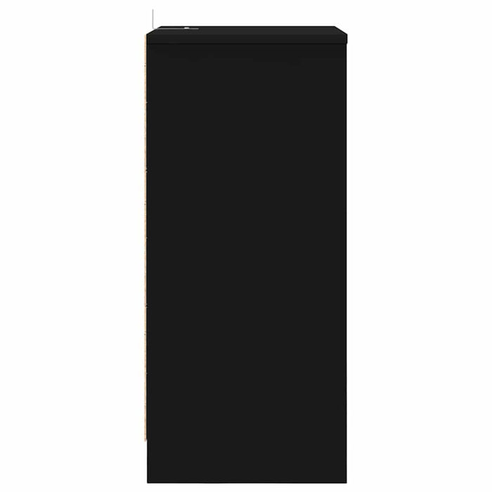Noptieră cu sertar Negru 40 x 30 x 467 cm Lemn compozit - WALTI WALTI