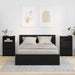 Mese de noptieră 2 pcs Negru 40 x 30 x 467 cm Lemn compozit - WALTI WALTI