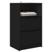 Mese de noptieră 2 pcs Negru 40 x 30 x 467 cm Lemn compozit - WALTI WALTI