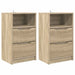 Mese de noptieră cu sertar 2 pcs Stejar Sonoma 40 x 30 x 467 cm - WALTI WALTI