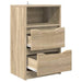 Mese de noptieră cu sertar 2 pcs Stejar Sonoma 40 x 30 x 467 cm - WALTI WALTI