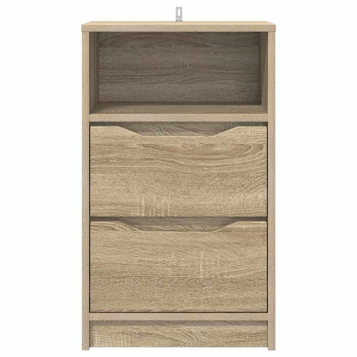 Mese de noptieră cu sertar 2 pcs Stejar Sonoma 40 x 30 x 467 cm - WALTI WALTI