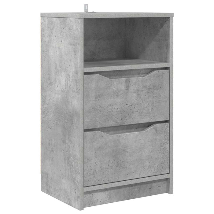 Noptieră cu sertar Gri din beton 40 x 30 x 467 cm Lemn compozit - WALTI WALTI