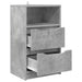 Noptieră cu sertar Gri din beton 40 x 30 x 467 cm Lemn compozit - WALTI WALTI