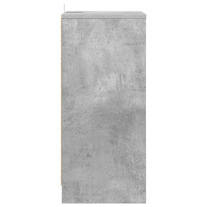 Noptieră cu sertar Gri din beton 40 x 30 x 467 cm Lemn compozit - WALTI WALTI