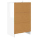 Mese de noptieră cu sertar 2 pcs Alb lucios 40 x 30 x 467 cm - WALTI WALTI