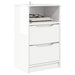 Mese de noptieră cu sertar 2 pcs Alb lucios 40 x 30 x 467 cm - WALTI WALTI