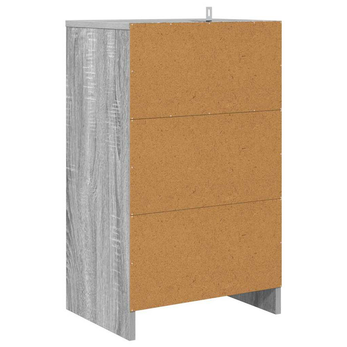 Noptieră cu sertar Gri Sonoma 40 x 30 x 467 cm Lemn compozit - WALTI WALTI