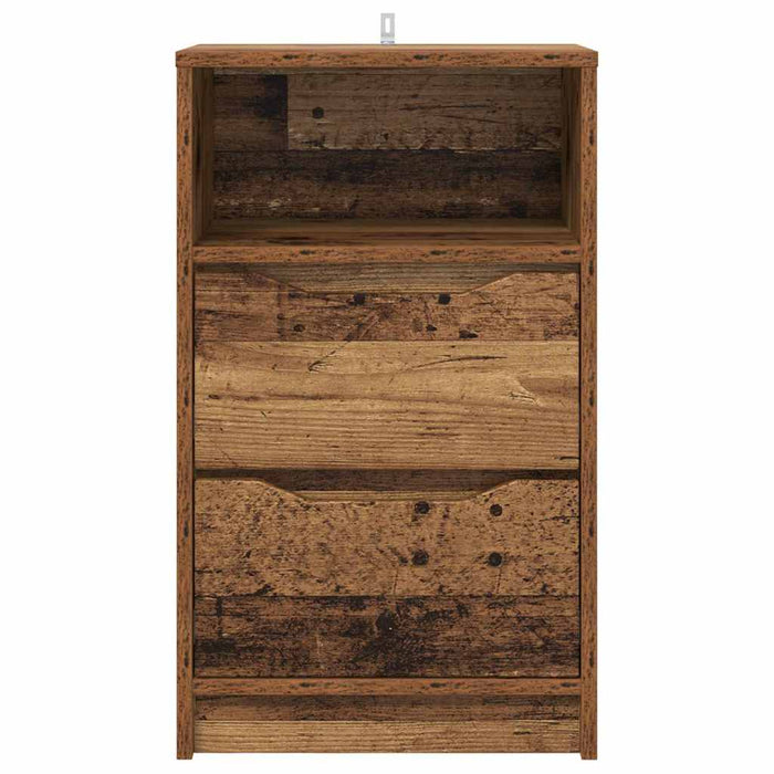 Mese de noptieră cu sertar 2 pcs Lemn Vechi 40 x 30 x 467 cm - WALTI WALTI