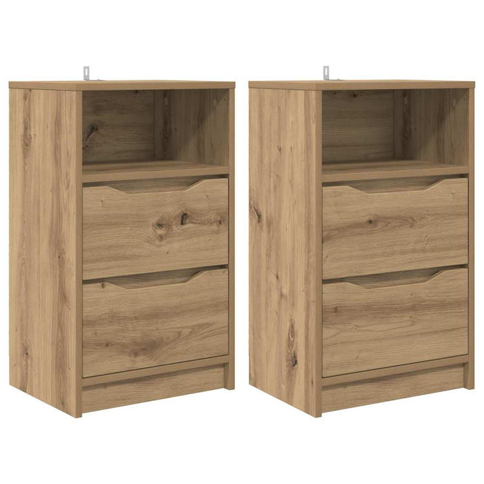 Mese de noptieră 2 pcs Stejar Artizanal 40 x 30 x 467 cm - WALTI WALTI